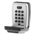 Freigestelltes Produktfoto der Hesler Schlüsselbox mit Zahlencode-Tastenfeld und Markenschriftzug